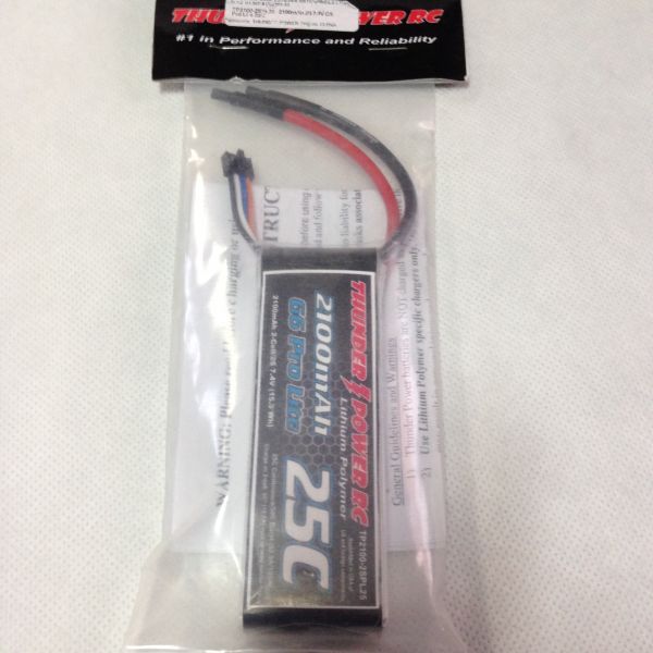 2100mAh 2S 7.4V G6 Pro Lite 25C THUNDER POWER